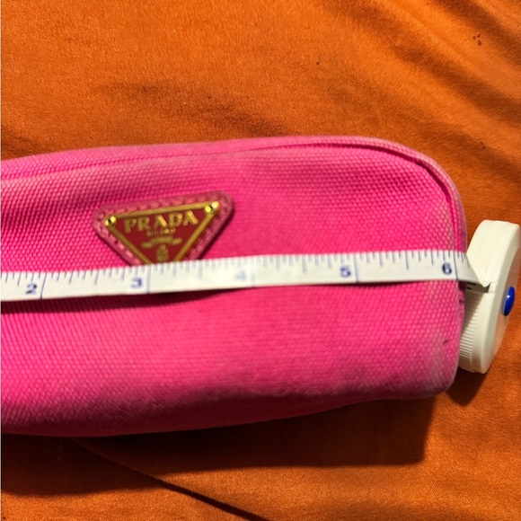 Prada Fuchsia Canvas Pouch - Picture 7 of 9